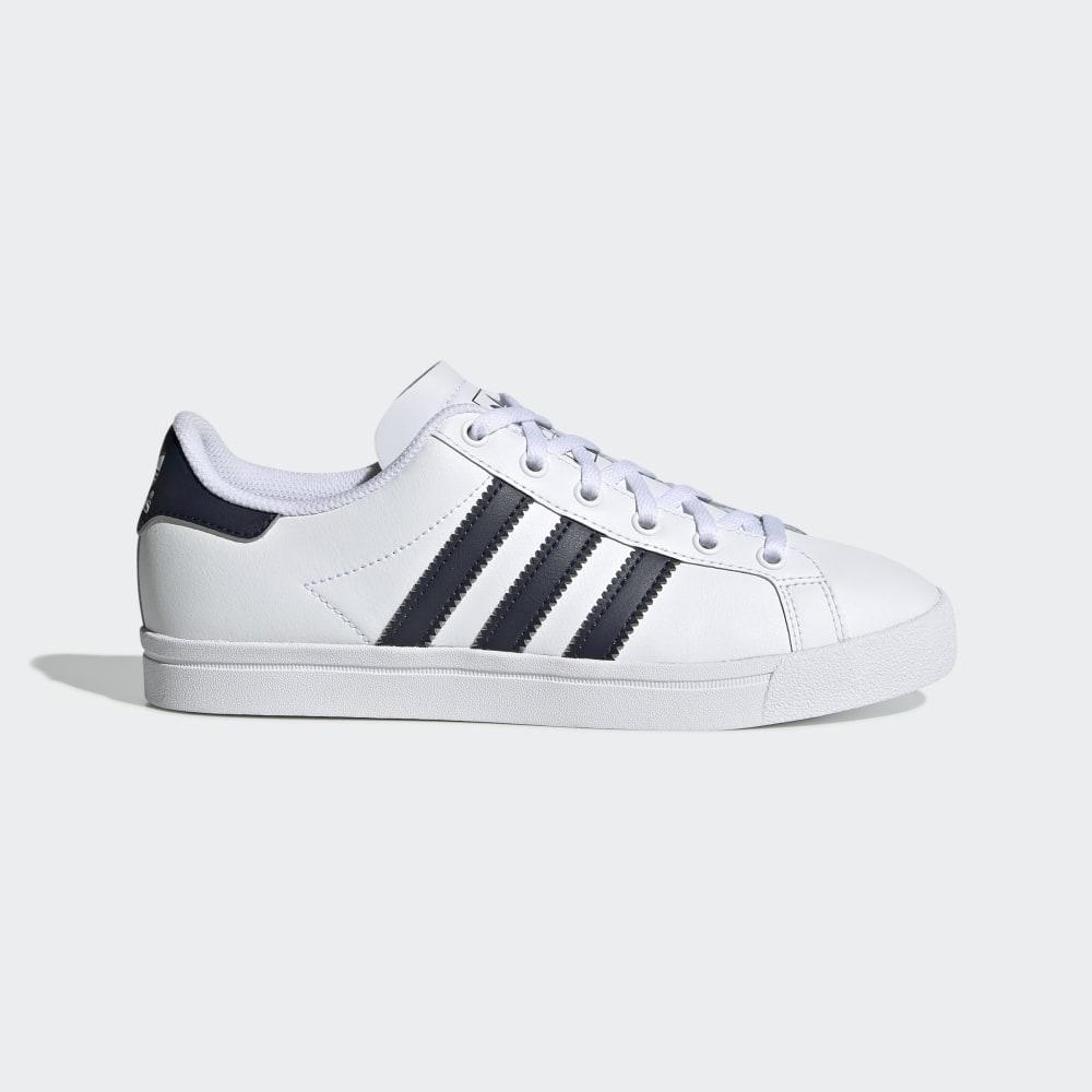 Pantofi Tenis Adidas Coast Star Fete Romania - Albi/Bleumarin EE7466